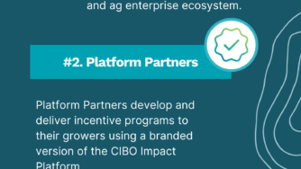 Infographic 3 Types of Partners Who Scale Regenerative Agricultural Programs with CIBO